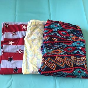 NWOT! Lula Roe Leggings OS Set#29